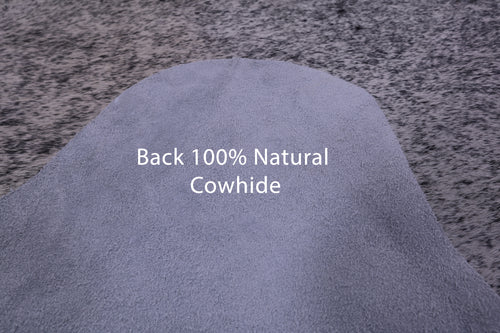 Black Salt & Pepper Natural Cowhide Rug - XX-Large 7' 10