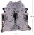 Black Salt & Pepper Natural Cowhide Rug - Large 6' 10"H x 6' 4"W