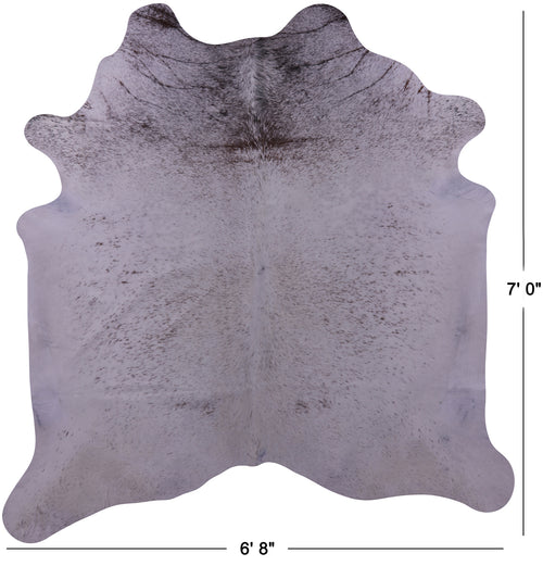 Brown Salt & Pepper Natural Cowhide Rug - X-Large 7' 0