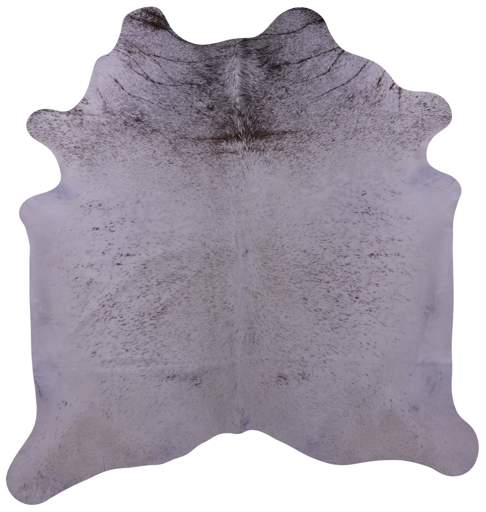 Brown Salt & Pepper Natural Cowhide Rug - X-Large 7' 0"H x 6' 8"W