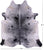 Black Salt & Pepper Natural Cowhide Rug - XX-Large 8' 1"H x 7' 2"W