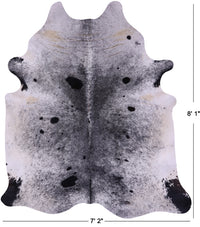 Thumbnail for Black Salt & Pepper Natural Cowhide Rug - XX-Large 8' 1