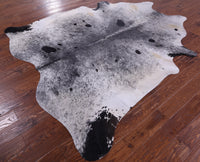 Thumbnail for Black Salt & Pepper Natural Cowhide Rug - XX-Large 8' 1