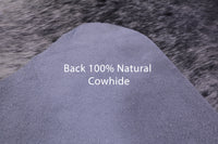 Thumbnail for Black Salt & Pepper Natural Cowhide Rug - XX-Large 8' 1