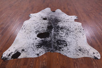 Thumbnail for Black Salt & Pepper Natural Cowhide Rug - XX-Large 7' 10