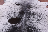 Thumbnail for Black Salt & Pepper Natural Cowhide Rug - XX-Large 7' 10