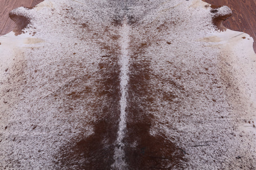Brown Salt & Pepper Natural Cowhide Rug - X-Large 7' 4