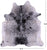 Black Salt & Pepper Natural Cowhide Rug - Large 6' 8"H x 6' 4"W