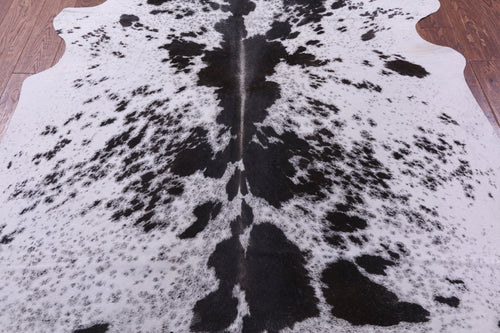 Brown Salt & Pepper Natural Cowhide Rug - X-Large 7' 0