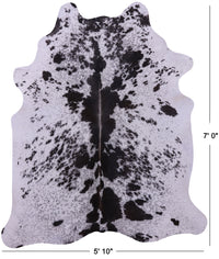 Thumbnail for Brown Salt & Pepper Natural Cowhide Rug - X-Large 7' 0