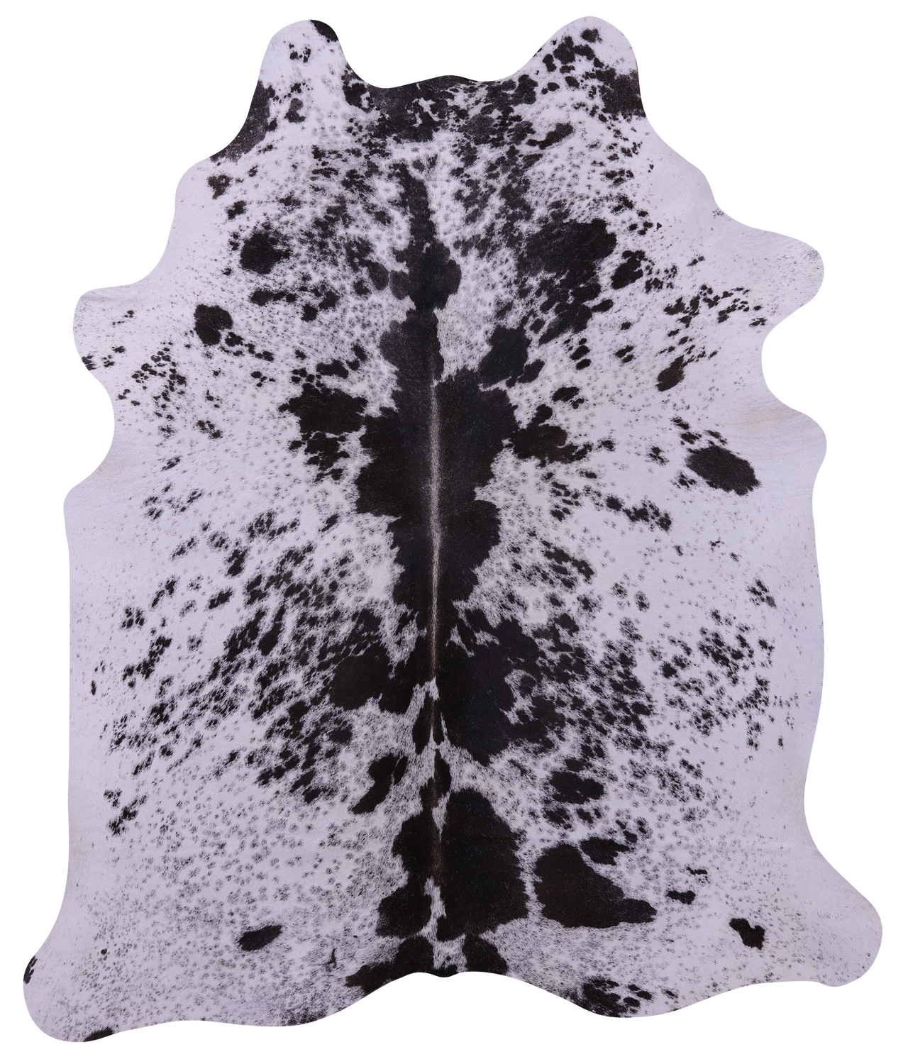 Brown Salt & Pepper Natural Cowhide Rug - X-Large 7' 0"H x 5' 10"W
