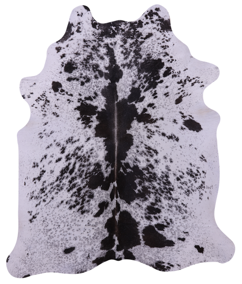 Brown Salt & Pepper Natural Cowhide Rug - X-Large 7' 0
