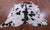 Black Salt & Pepper Natural Cowhide Rug - X-Large 7' 5"H x 6' 10"W