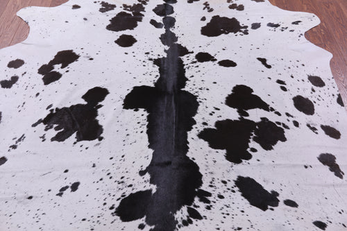 Black Salt & Pepper Natural Cowhide Rug - X-Large 7' 5