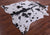 Black Salt & Pepper Natural Cowhide Rug - X-Large 7' 5"H x 6' 10"W
