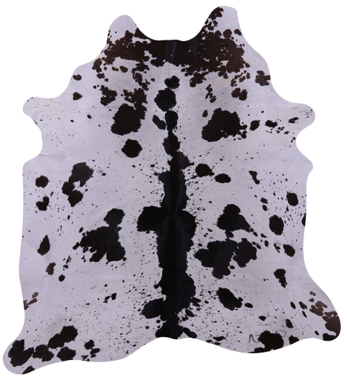 Black Salt & Pepper Natural Cowhide Rug - X-Large 7' 5