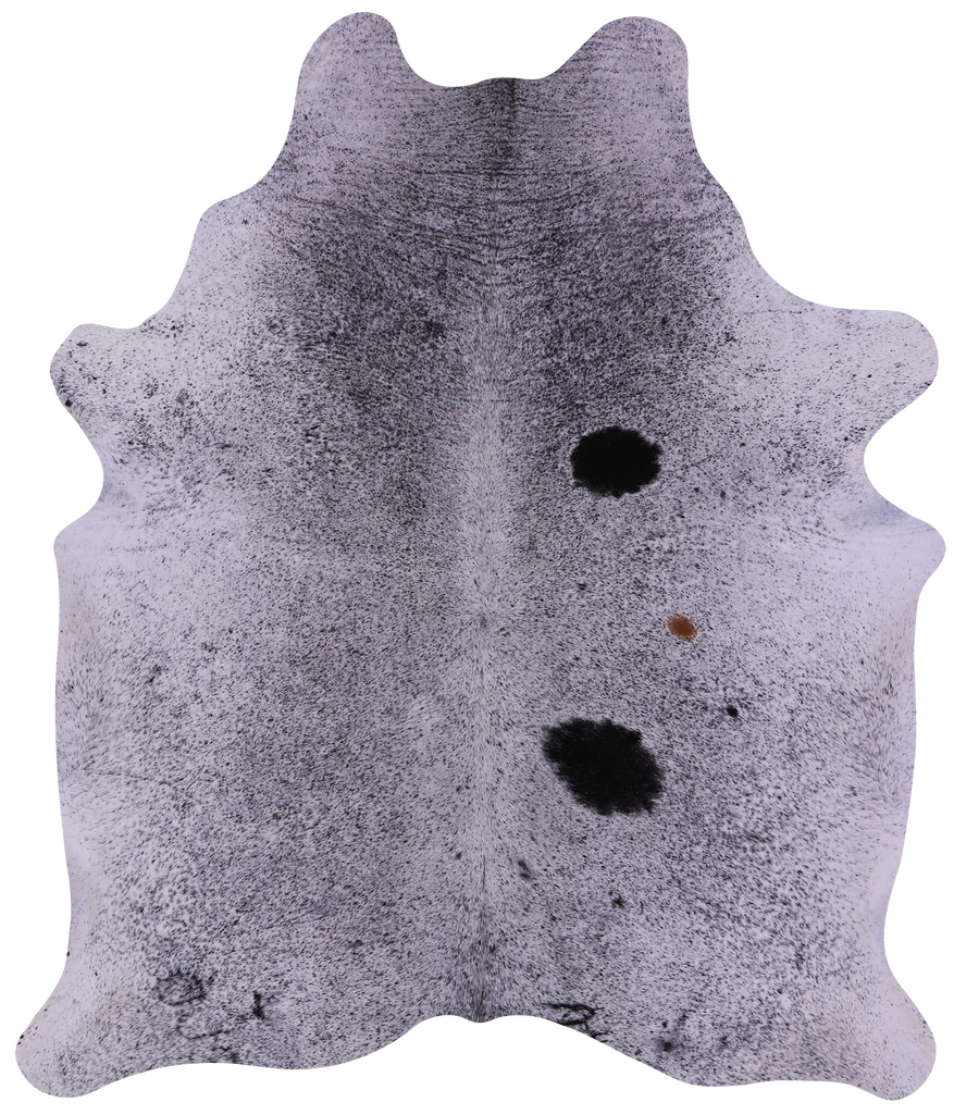Black Salt & Pepper Natural Cowhide Rug - X-Large 7' 6"H x 6' 4"W
