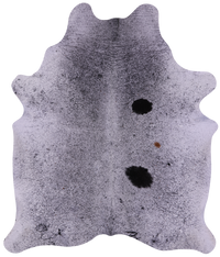 Thumbnail for Black Salt & Pepper Natural Cowhide Rug - X-Large 7' 6
