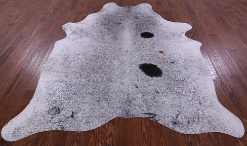 Black Salt & Pepper Natural Cowhide Rug - X-Large 7' 6