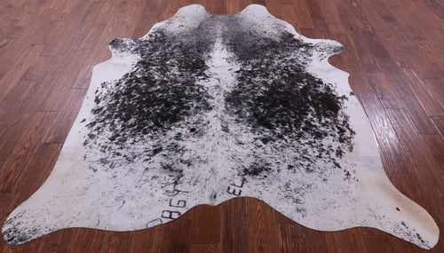 Brown Salt & Pepper Natural Cowhide Rug - X-Large 7' 4