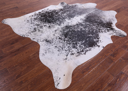 Brown Salt & Pepper Natural Cowhide Rug - X-Large 7' 4