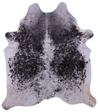 Thumbnail for Brown Salt & Pepper Natural Cowhide Rug - X-Large 7' 4