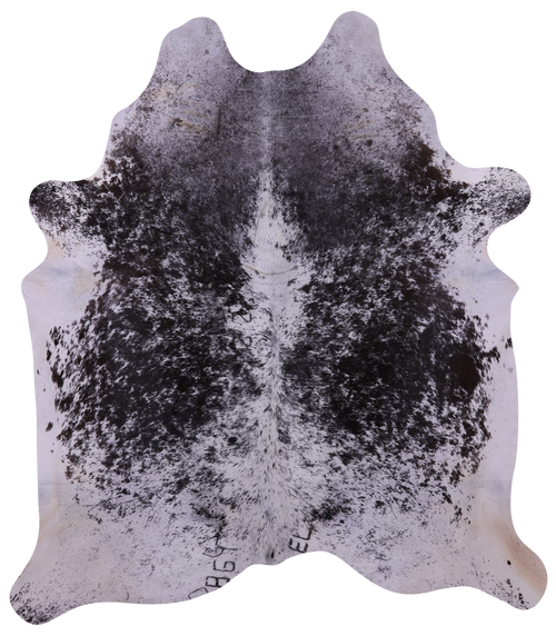 Brown Salt & Pepper Natural Cowhide Rug - X-Large 7' 4