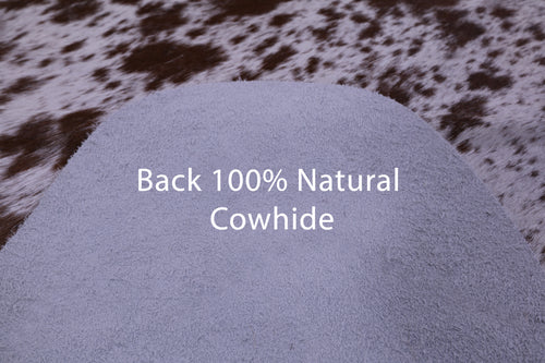 Brown Salt & Pepper Natural Cowhide Rug - X-Large 7' 3