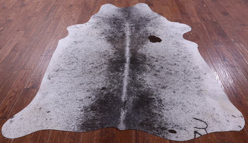 Brown Salt & Pepper Natural Cowhide Rug - X-Large 7' 5