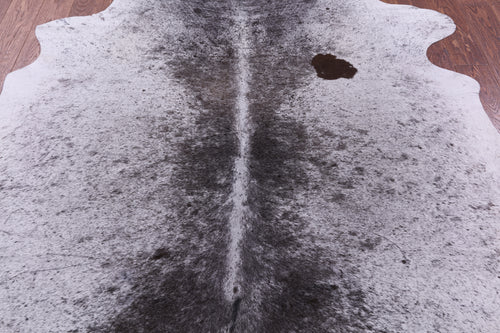 Brown Salt & Pepper Natural Cowhide Rug - X-Large 7' 5