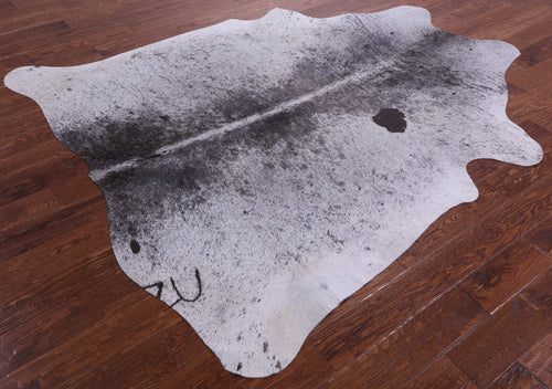 Brown Salt & Pepper Natural Cowhide Rug - X-Large 7' 5