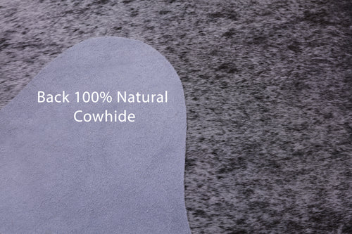 Brown Salt & Pepper Natural Cowhide Rug - X-Large 7' 5