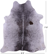 Thumbnail for Brown Salt & Pepper Natural Cowhide Rug - X-Large 7' 5