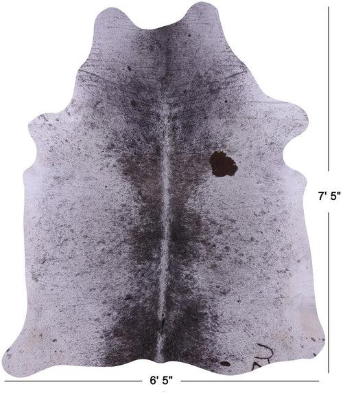 Brown Salt & Pepper Natural Cowhide Rug - X-Large 7' 5
