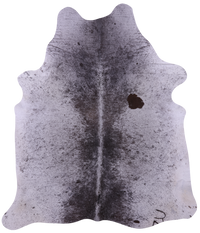 Thumbnail for Brown Salt & Pepper Natural Cowhide Rug - X-Large 7' 5