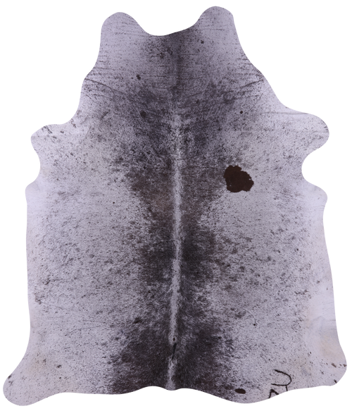 Brown Salt & Pepper Natural Cowhide Rug - X-Large 7' 5