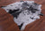 Black Salt & Pepper Natural Cowhide Rug - X-Large 7' 0"H x 6' 4"W