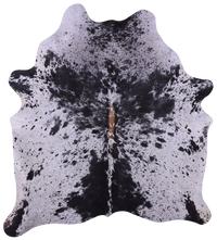 Thumbnail for Black Salt & Pepper Natural Cowhide Rug - X-Large 7' 0