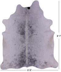 Thumbnail for Black Salt & Pepper Natural Cowhide Rug - XX-Large 8' 1