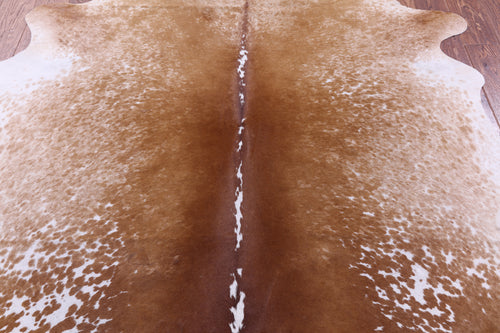 Brown Salt & Pepper Natural Cowhide Rug - X-Large 7' 6