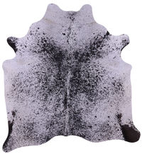 Thumbnail for Black Salt & Pepper Natural Cowhide Rug - X-Large 7' 1