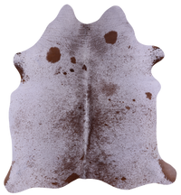 Thumbnail for Brown Salt & Pepper Natural Cowhide Rug - X-Large 7' 3