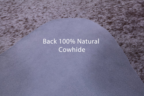 Brown Salt & Pepper Natural Cowhide Rug - X-Large 7' 3