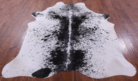 Thumbnail for Black Salt & Pepper Natural Cowhide Rug - X-Large 7' 0