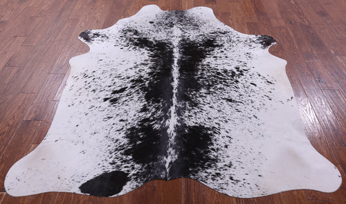 Black Salt & Pepper Natural Cowhide Rug - X-Large 7' 0