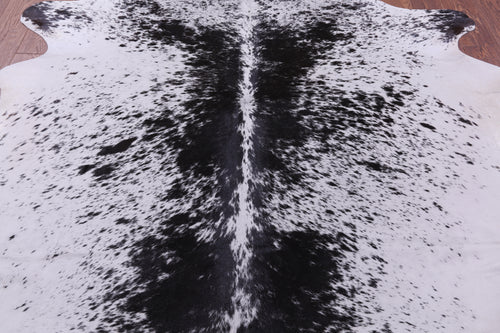 Black Salt & Pepper Natural Cowhide Rug - X-Large 7' 0