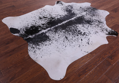 Black Salt & Pepper Natural Cowhide Rug - X-Large 7' 0