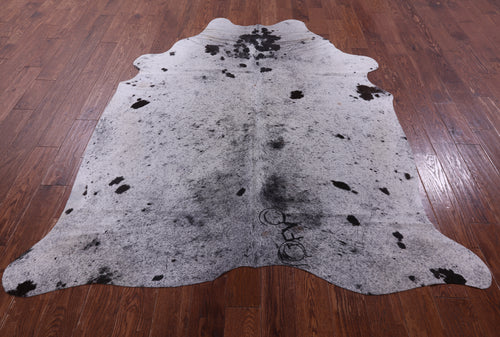 Brown Salt & Pepper Natural Cowhide Rug - X-Large 7' 3
