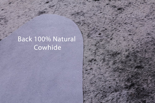 Brown Salt & Pepper Natural Cowhide Rug - X-Large 7' 3