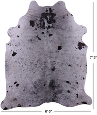 Thumbnail for Brown Salt & Pepper Natural Cowhide Rug - X-Large 7' 3